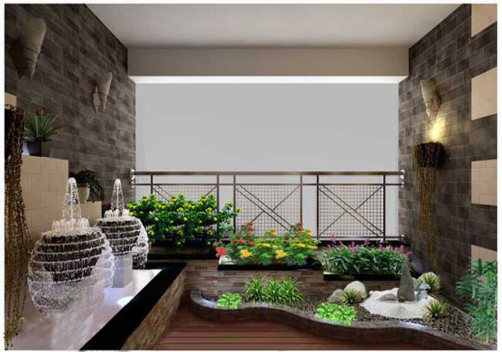 Mẫu thiết kế tiểu cảnh ban công đẹp dành cho nhà phố