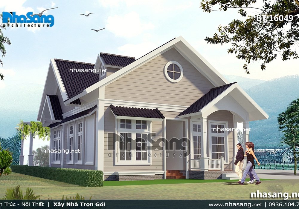 Nhà vườn Châu Âu 1 tầng sang trọng BT16049
