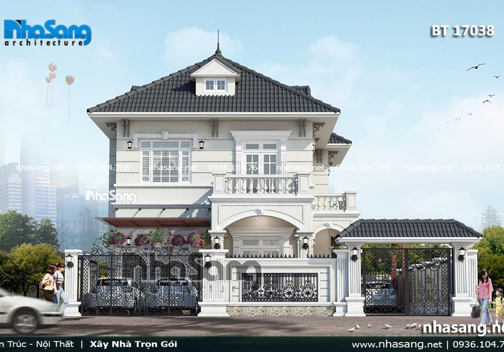 Thiết kế nhà 1.2 tỷ theo phong thủy đôi độc đáo BT17038