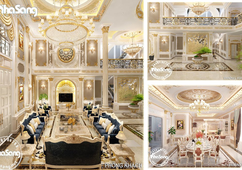 Siêu dinh thự kiểu Pháp thông tầng 500m2/sàn bậc nhất Quảng Ngãi BT145