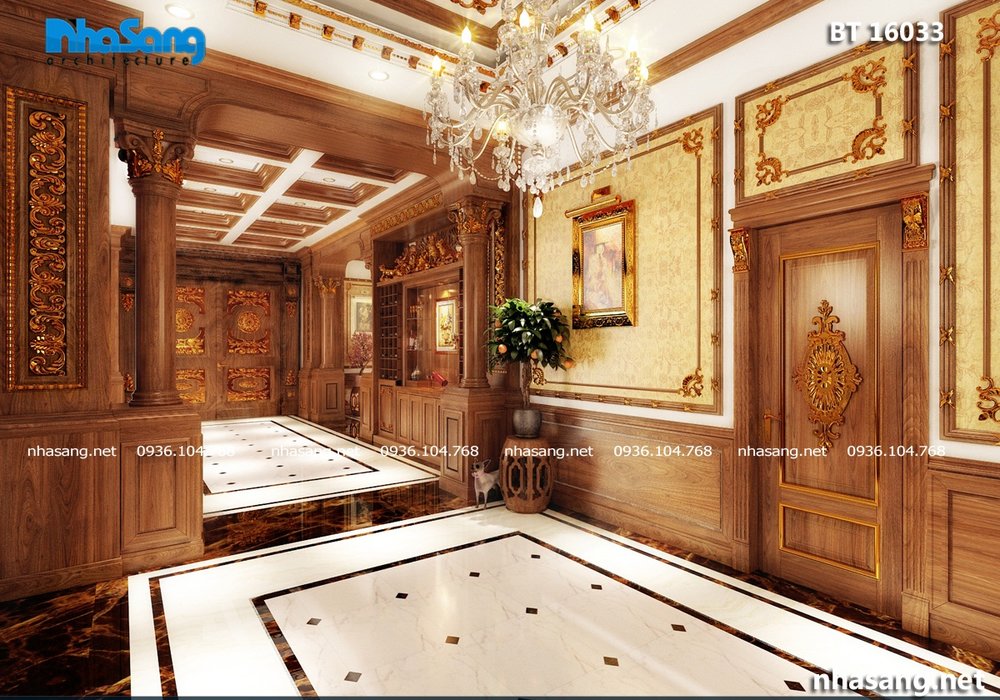 Nội thất gỗ biệt thự lâu đài tại Đồng Nai NT16033