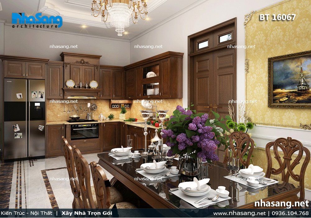 Biệt thự Pháp và nội thất tân cổ điển sang trọng BT16067