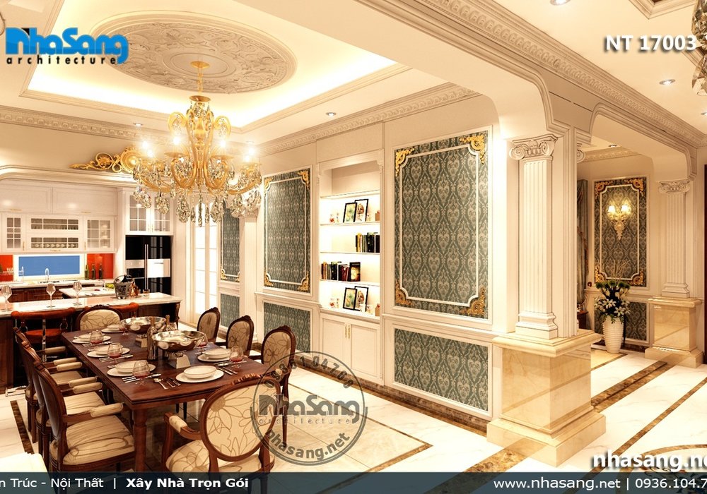 Biệt thự tân cổ điển bề thế đẳng cấp BT17003