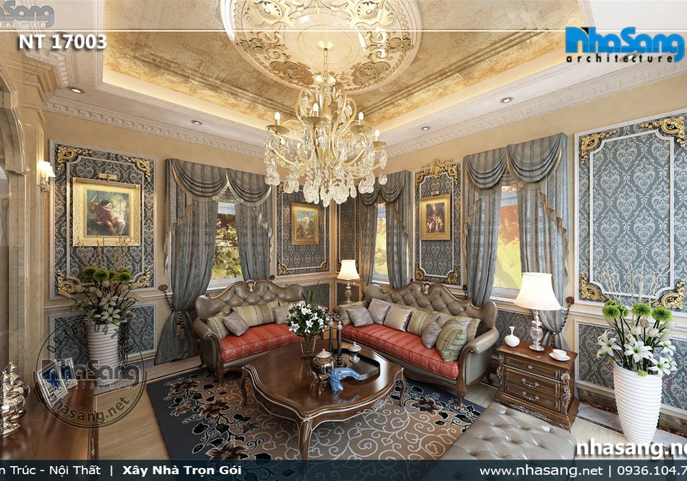 Biệt thự tân cổ điển bề thế đẳng cấp BT17003