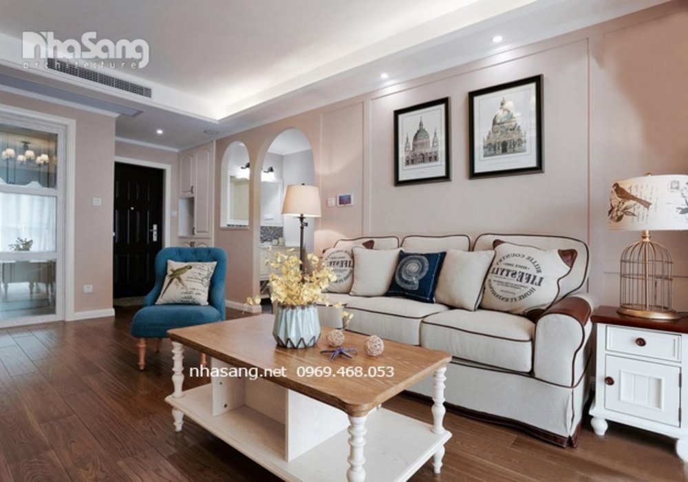 Trang trí nội thất căn hộ chung cư kiểu Mỹ NT16604