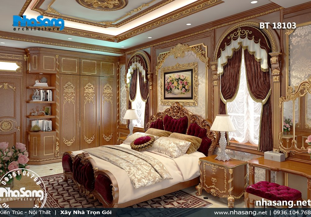 Biệt thự Như Ý không góc chết từ ngoại thất đến tất cả các không gian nội thất bên trong BT18103