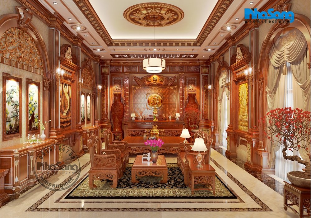 Trọn gói nội - ngoại thất siêu lâu đài 1000m2 sàn trên đất 30.000m2 BT17306