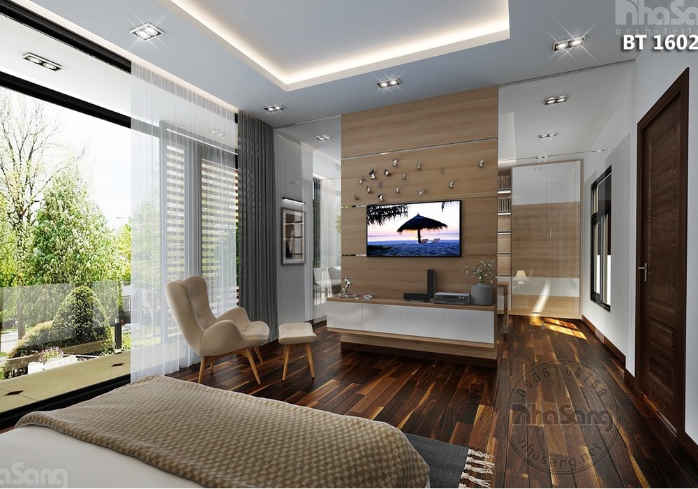 Thiết kế nội thất biệt thự hiện đại BT16022