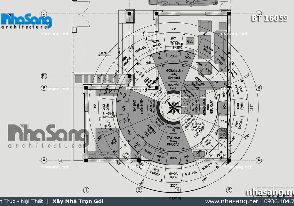 Biệt thự kiểu Pháp chữ L sang trọng BT16059