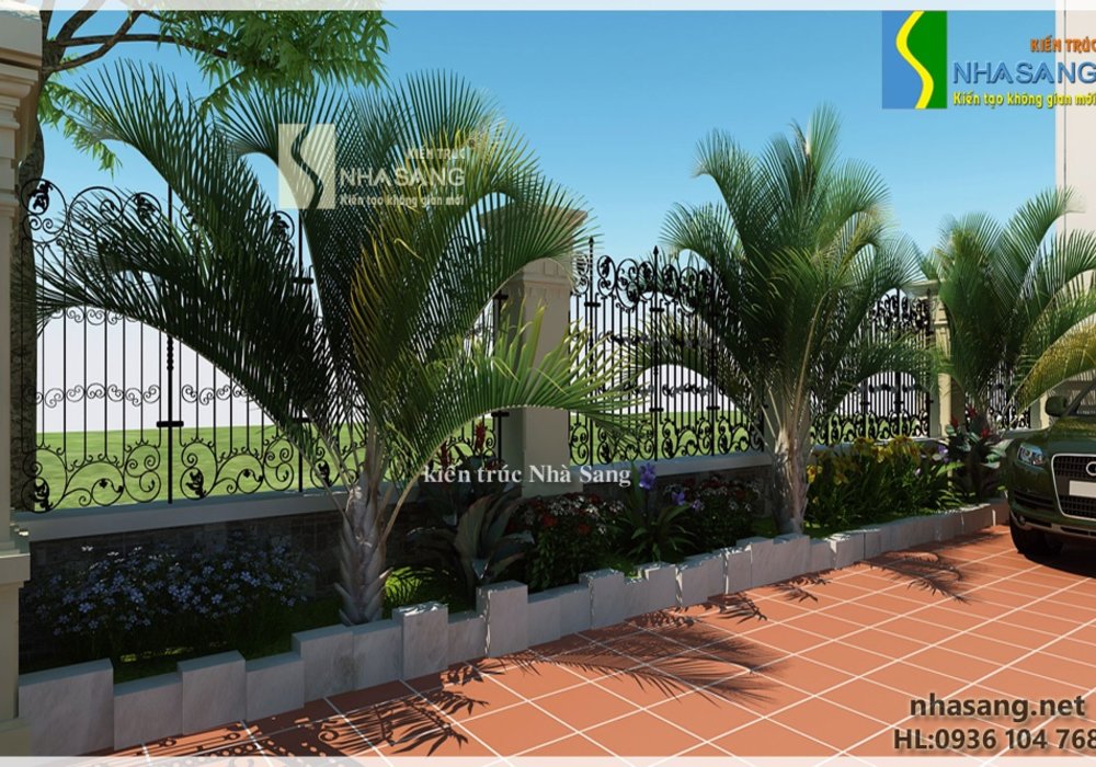 Mẫu thiết kế nhà biệt thự pháp đẹp 3,5 tầng 12,2m x 12,7m BT14128 - nhà phố hiện đại