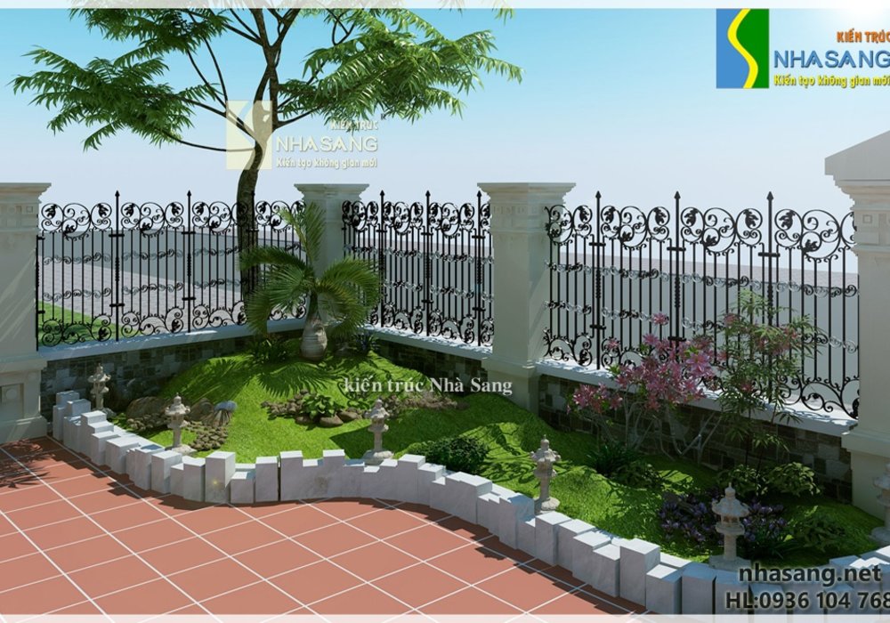 Mẫu thiết kế nhà biệt thự pháp đẹp 3,5 tầng 12,2m x 12,7m BT14128 - nhà phố hiện đại