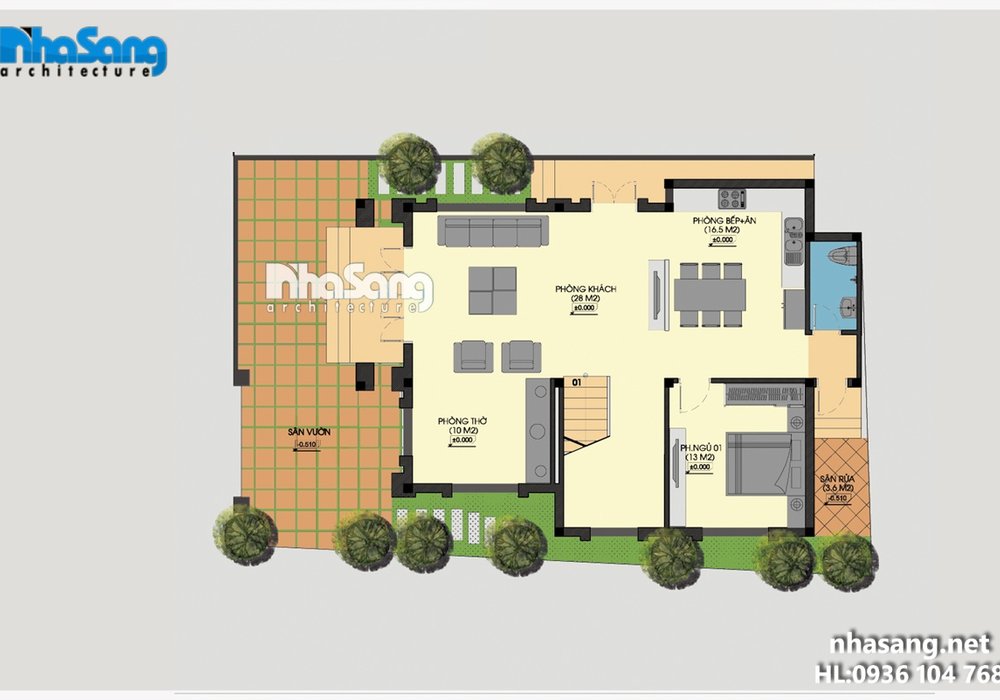 Biệt thự Pháp mặt tiền 8m càng ngắm càng mê BT16010