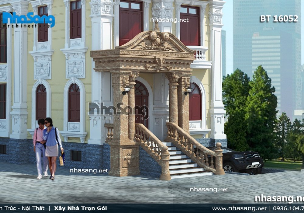 Biệt thự lâu đài 4 tầng độc đáo BT16052