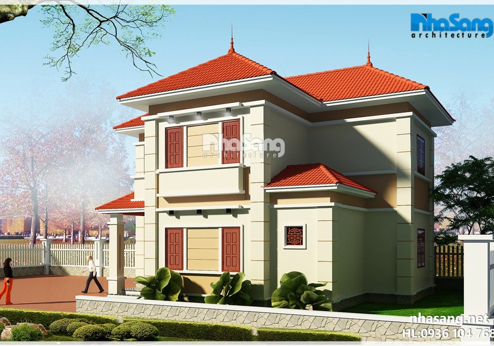 Biệt thự nhà vườn mini 2 tầng vẻ đẹp thanh bình giữa lòng Hà Nội BT16009