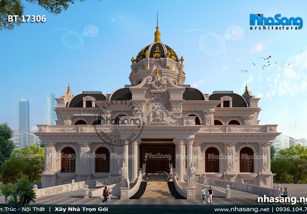 Trọn gói nội - ngoại thất siêu lâu đài 1000m2 sàn trên đất 30.000m2 BT17306