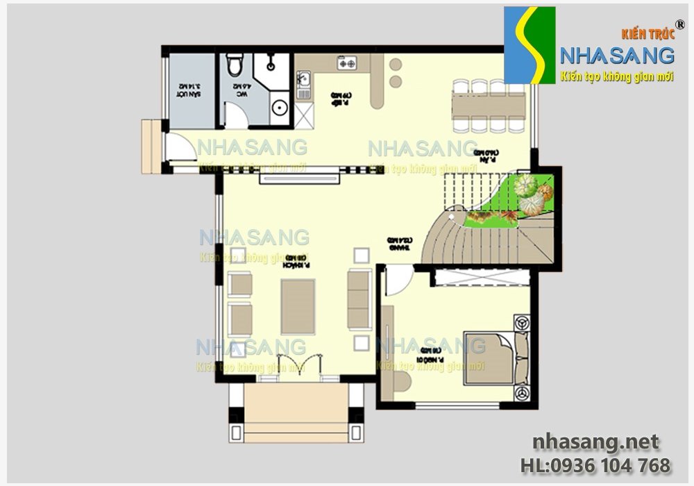 Mẫu thiết kế biệt thự 3 tầng BT14046