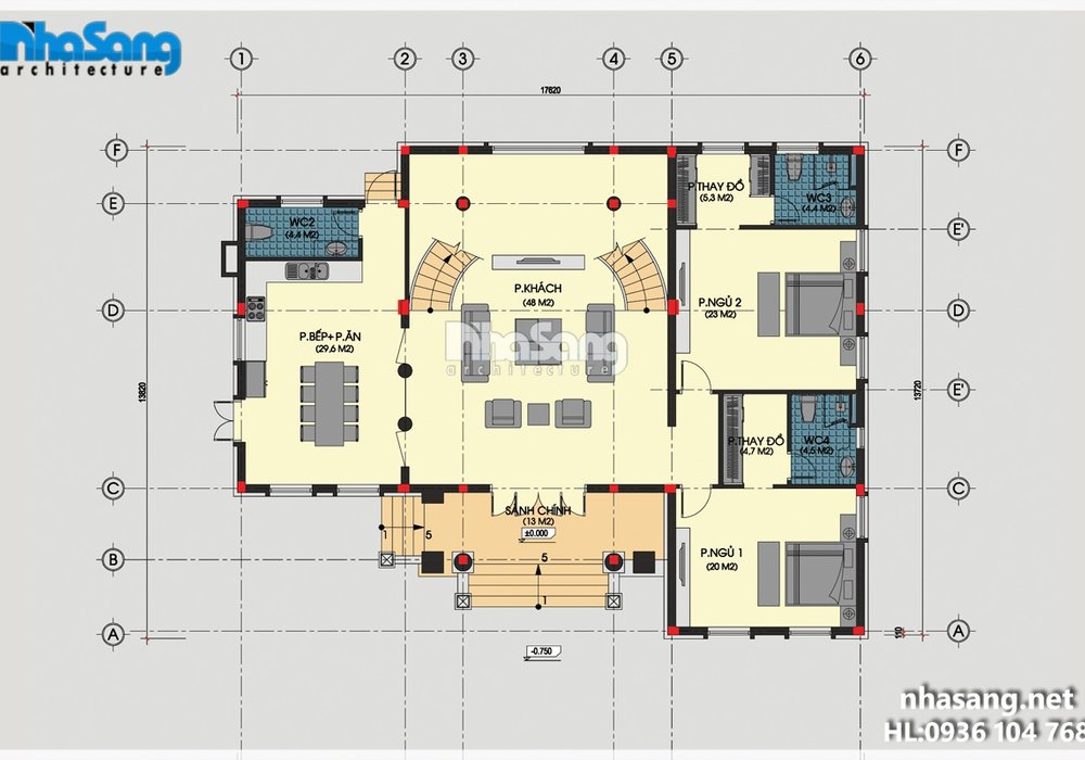 Biệt thự nhà vườn Châu Âu 3 tầng nổi bật cuốn hút BT16026