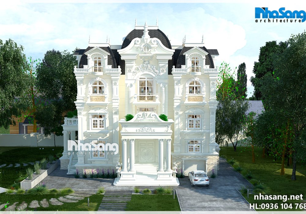 Mẫu thiết Kế Biệt thự Lâu đài BT14154 - kiến trúc nhà phố đẹp