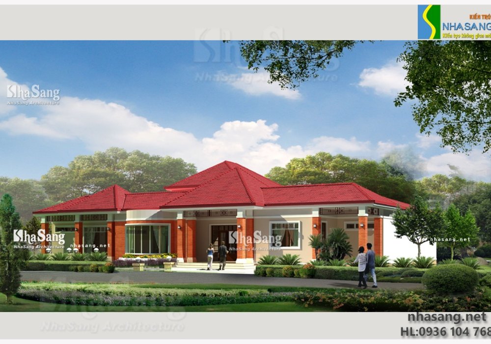 Biệt thự nhà vườn 1 tầng BT15135