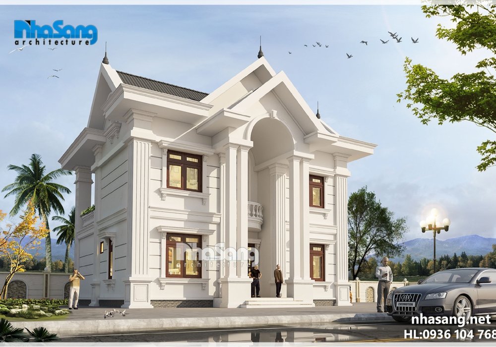 Biệt thự nhà vườn 2 tầng mặt tiền chính 12m và mặt tiền phụ 10.5m BT16017