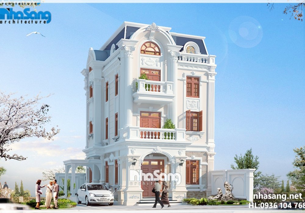 Mẫu biệt thự Pháp đẹp khu đô thị Việt Hưng Long Biên BT14181