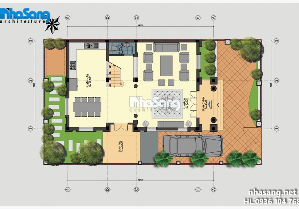 Mẫu biệt thự Pháp đẹp khu đô thị Việt Hưng Long Biên BT14181