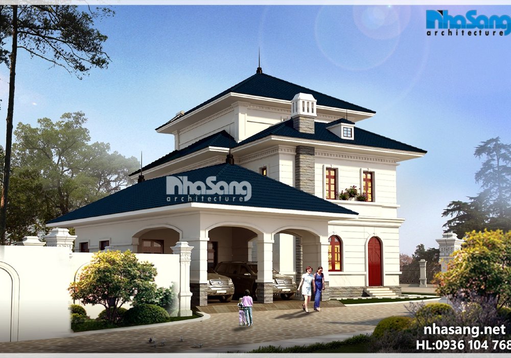Biệt thự nhà vườn Châu Âu 3 tầng nổi bật cuốn hút BT16026