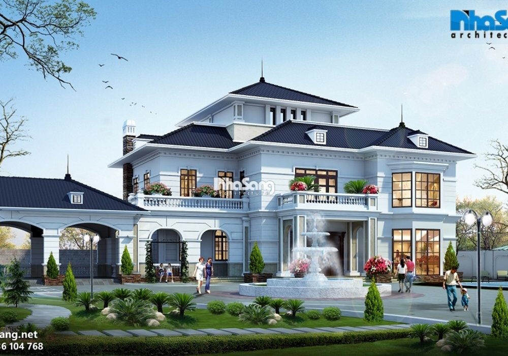 Thiết kế dinh thự trên mảnh đất 2500m2 BT14165