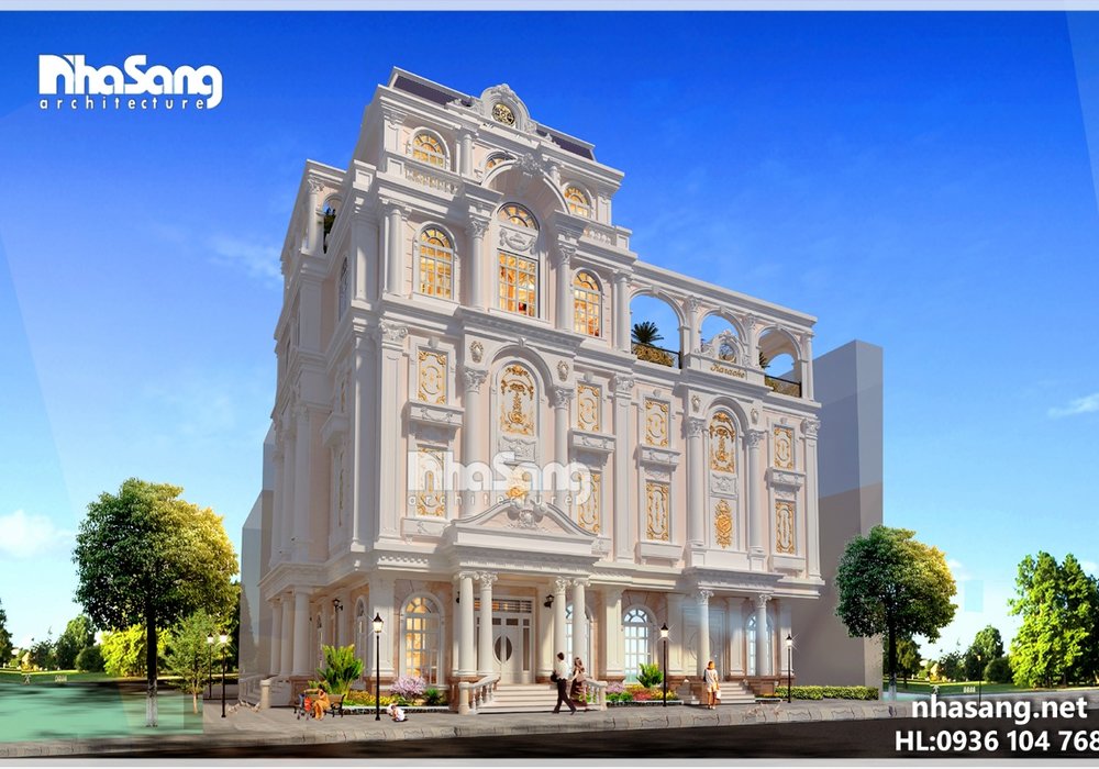 Thiết kế khách sạn 5 tầng hoành tráng BT16031