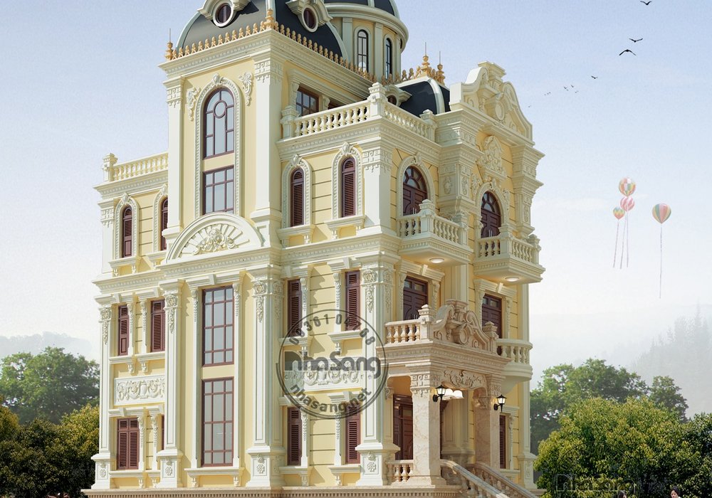 Thiết kế lâu đài ấn tượng nổi bật tại Diễn Châu BT113