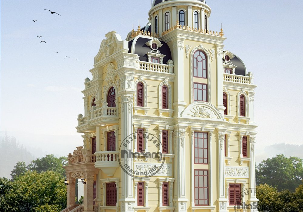 Thiết kế lâu đài ấn tượng nổi bật tại Diễn Châu BT113