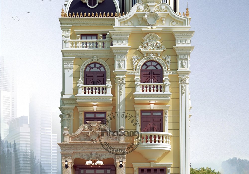 Thiết kế lâu đài ấn tượng nổi bật tại Diễn Châu BT113