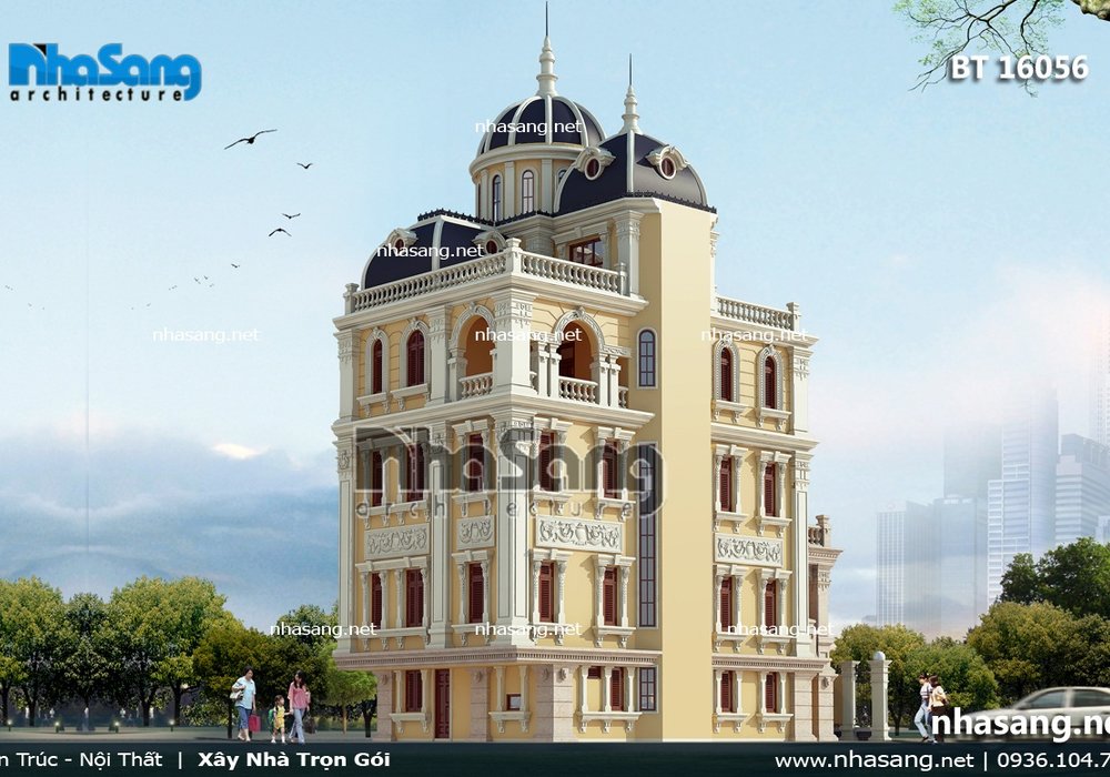 Lâu đài 4 tầng kiểu Pháp cổ điển BT16056