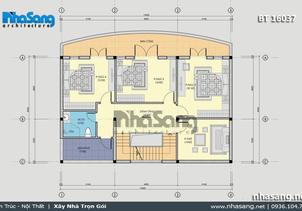 Thiết kế nhà ở kết hợp kinh doanh đồ gỗ gia truyền BT16037