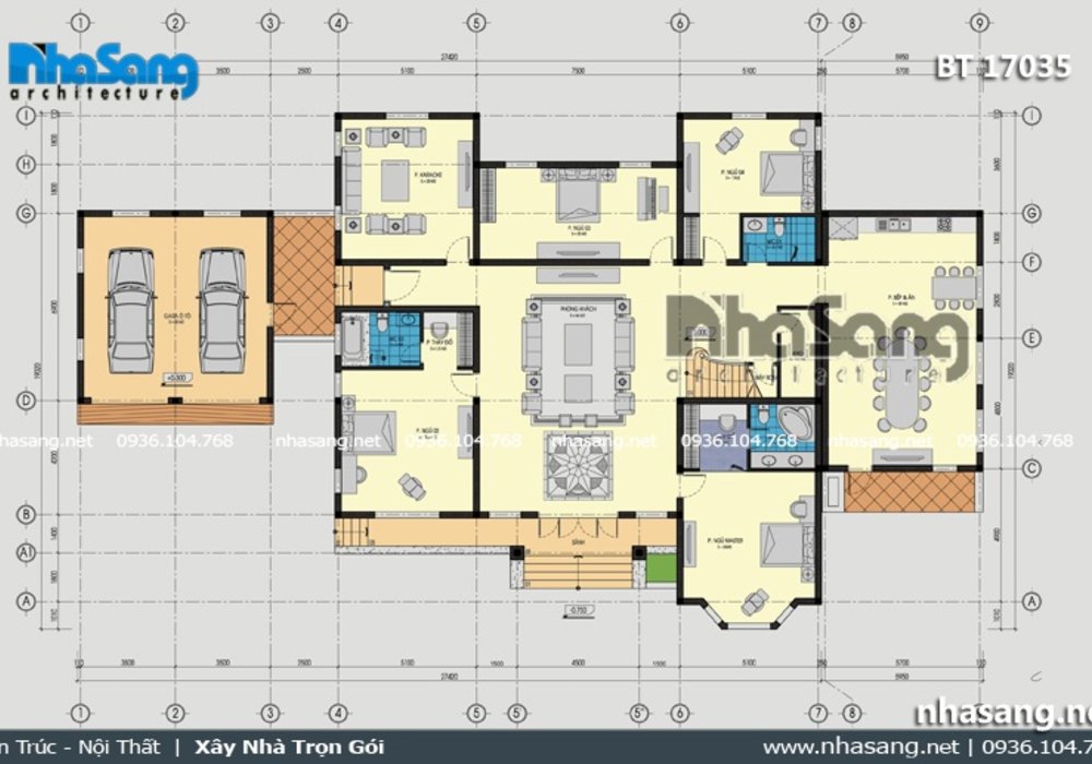 Dinh thự kiểu Pháp trên đất 2000m2 BT17035