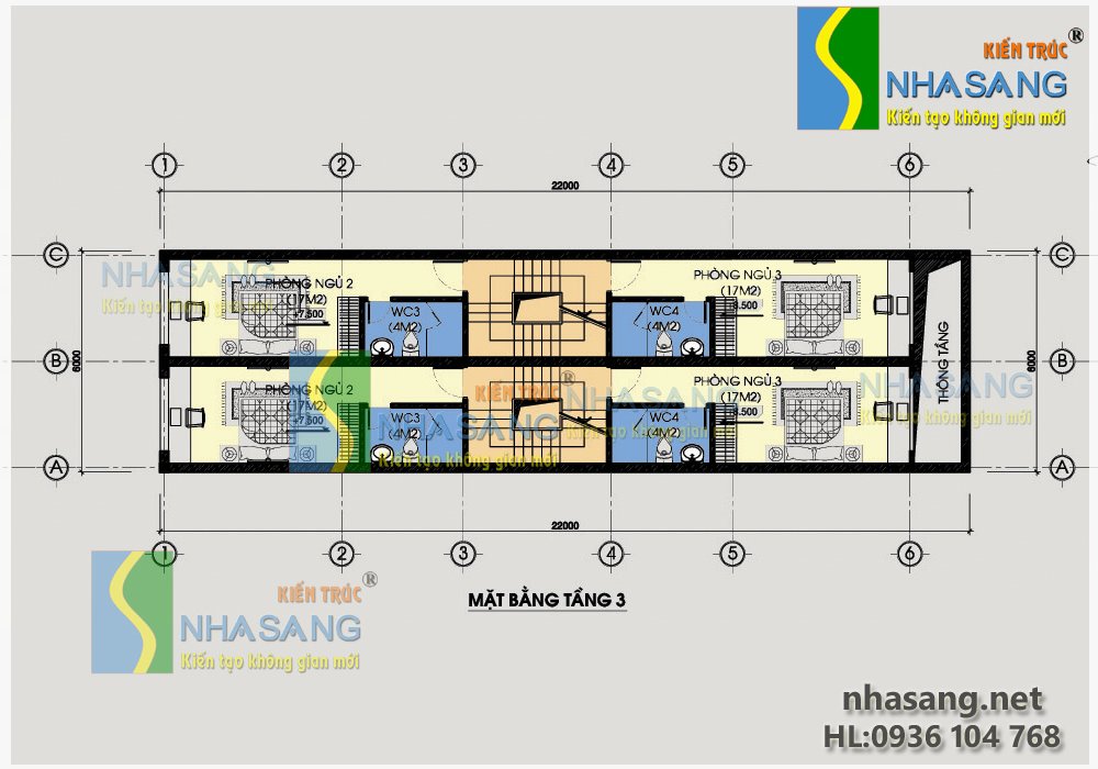 Mẫu thiết kế nhà lô phố song lập 4,5 tầng 6m x 21m - mẫu biệt thự kiểu pháp