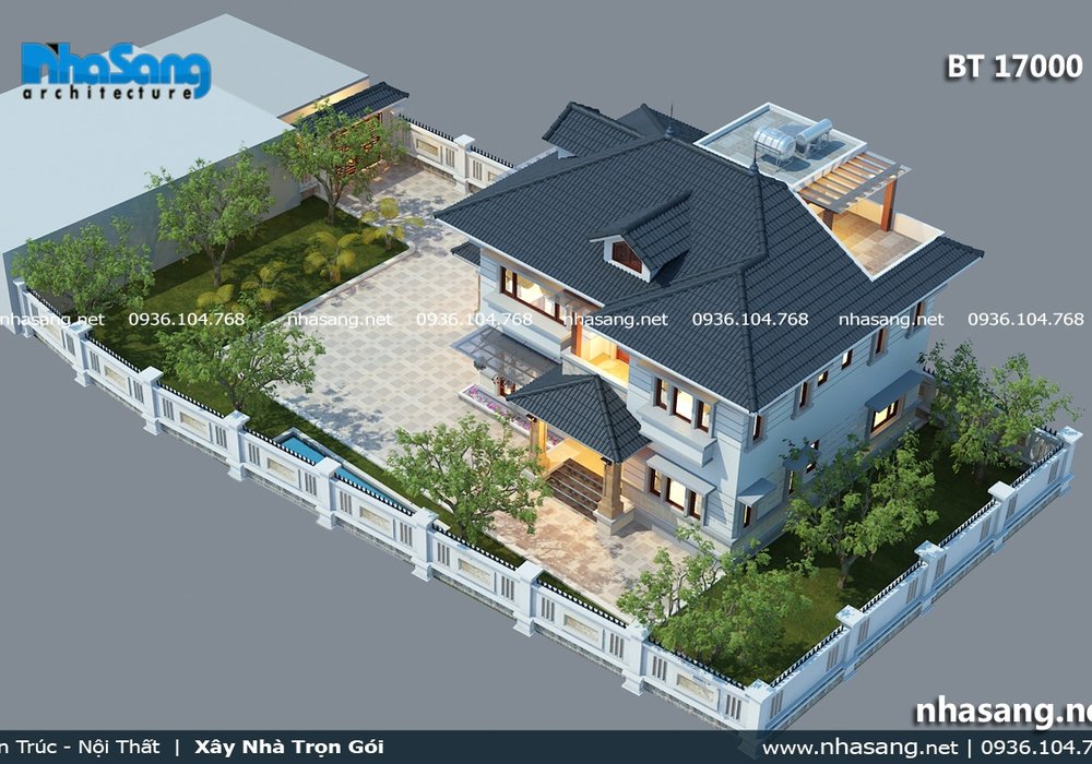 Biệt thự vườn nghỉ dưỡng tuổi già BT17000