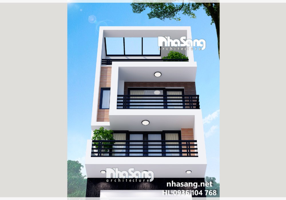 Thiết Kế Nhà Ống - nhà phố Hiện đại NO14155 - mẫu biệt thự 2-3 tầng đẹp