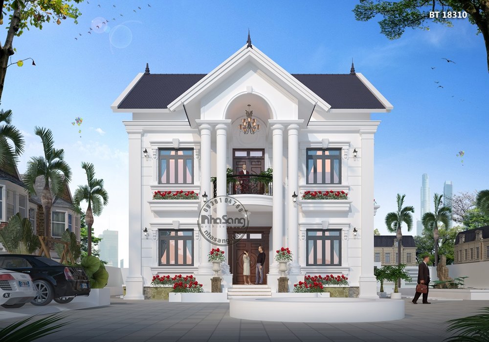 10+ Mẫu biệt thự 2 tầng đẹp nhất