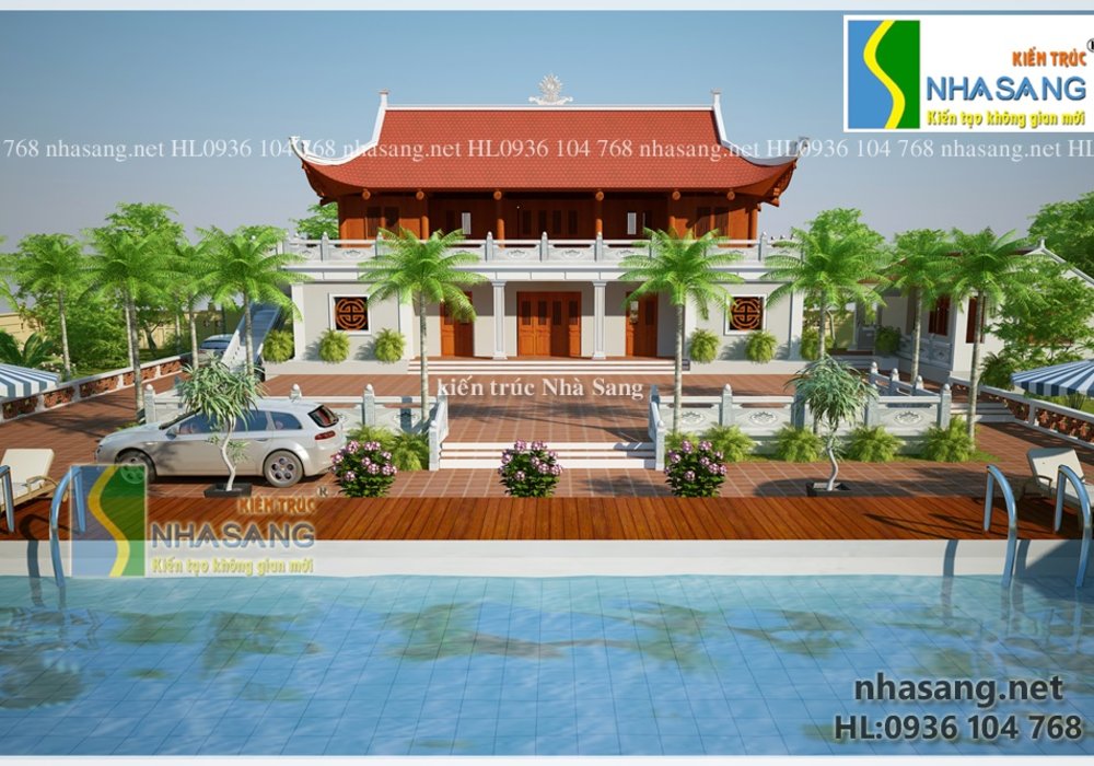 Thiết kế nhà vườn truyền thống NV14106