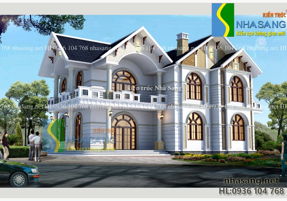 Biệt thự nhà vườn chơi mái độc đáo BT15117