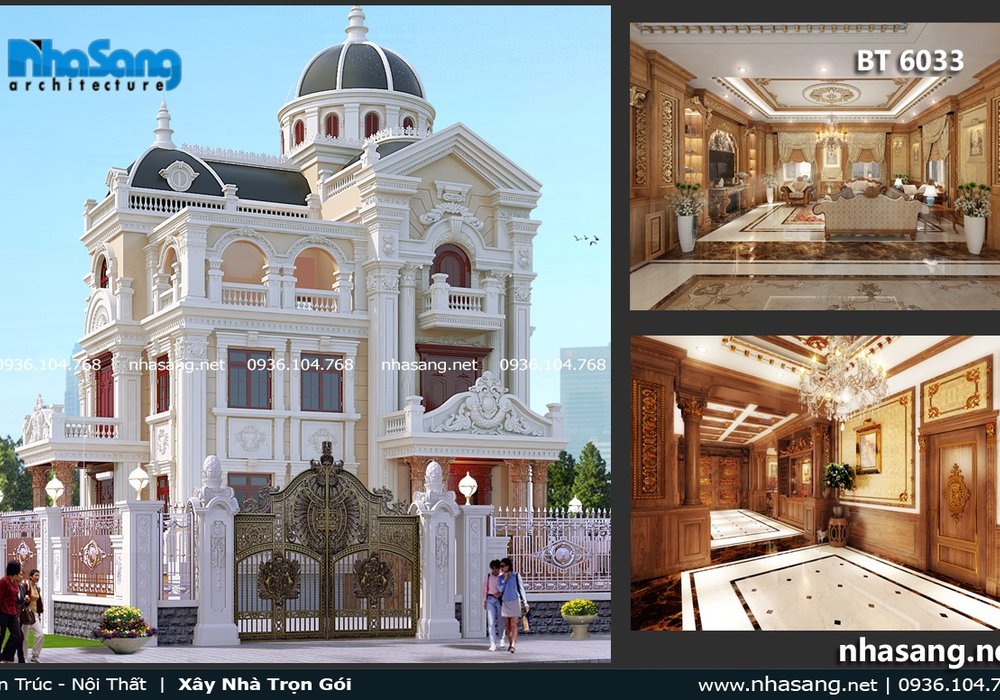 Nội thất gỗ biệt thự lâu đài tại Đồng Nai NT16033