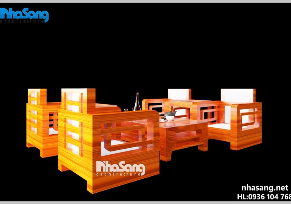 Thiết kế nội thất phòng khách quân đội NT5112 nội thất đẹp