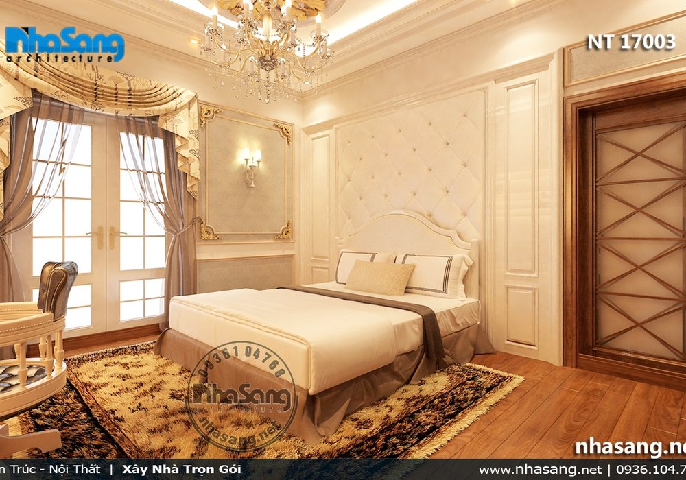 Nội thất biệt thự tân cổ điển đẳng cấp tại Sài Gòn BT17003