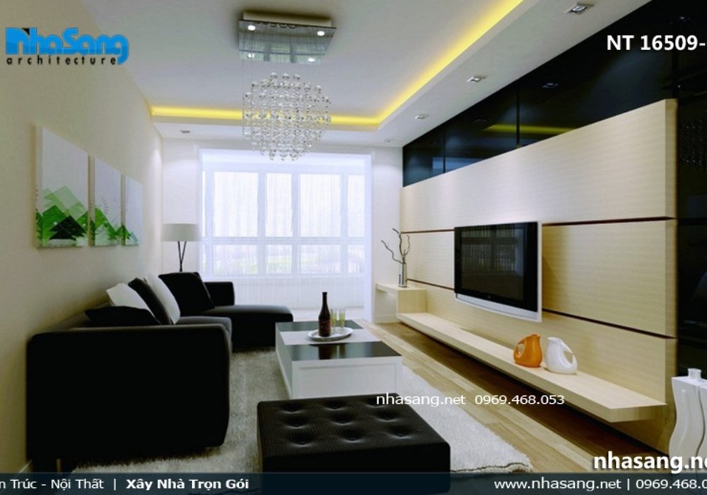 Thiết kế phòng khách 20m2 - 6 kiểu trang trí phòng khách 20m2 đẹp NT16509