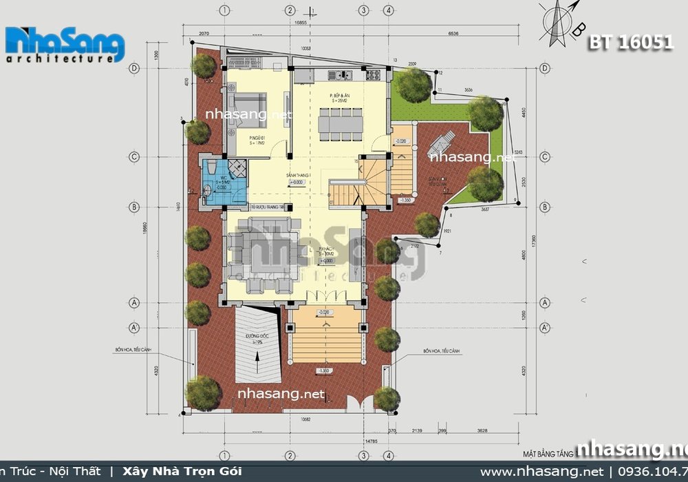 Biệt thự Pháp vẻ đẹp bền vững BT16051