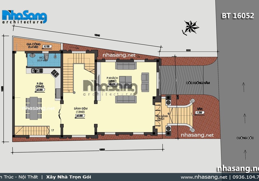 Biệt thự lâu đài 4 tầng độc đáo BT16052