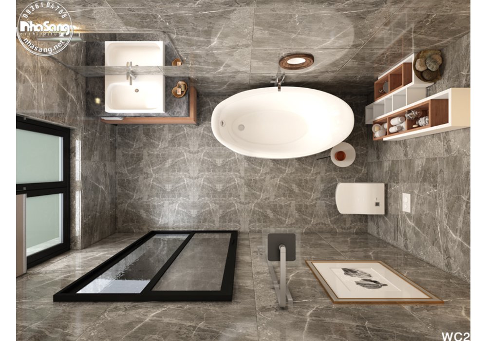 Thiết kế nội thất biệt thự song lập 4 tầng phong cách hiện đại mặt tiền 10m x 15m cuốn hút NT20012