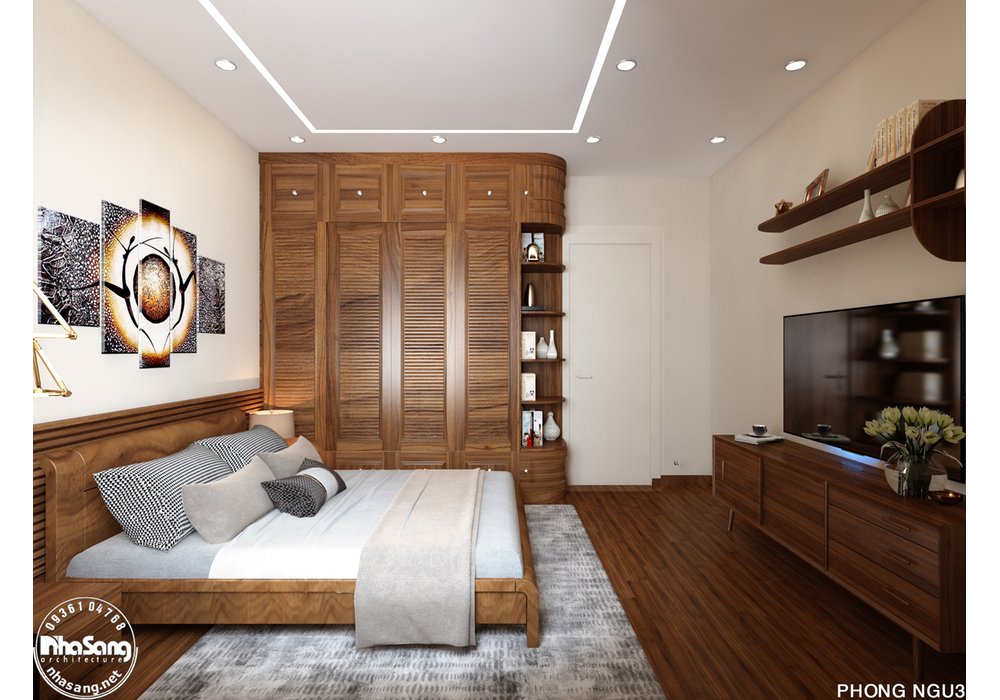 Thiết kế nội thất biệt thự song lập 4 tầng phong cách hiện đại mặt tiền 10m x 15m cuốn hút NT20012