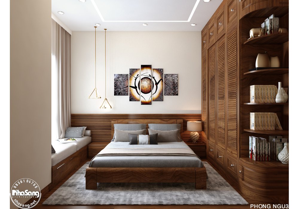 Thiết kế nội thất biệt thự song lập 4 tầng phong cách hiện đại mặt tiền 10m x 15m cuốn hút NT20012